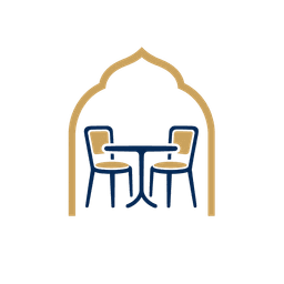 Table et chaises sous une arche Djerba